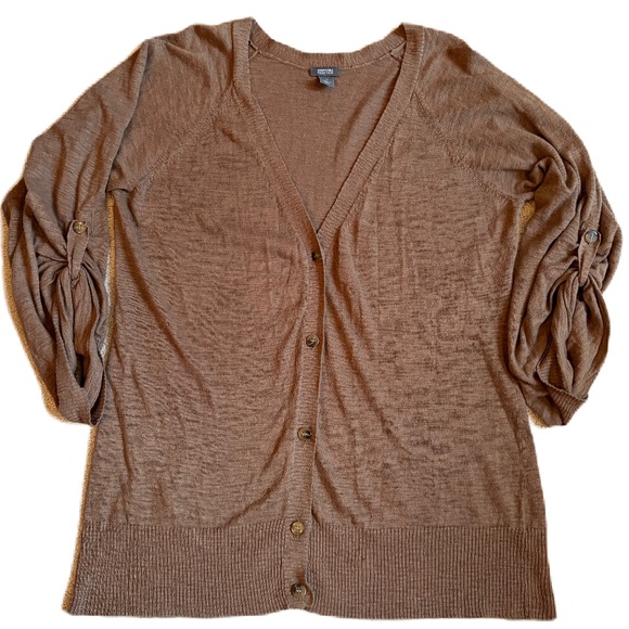 Kenneth Cole Reaction cardigan sweater Brown Medium - Picture 4 of 12